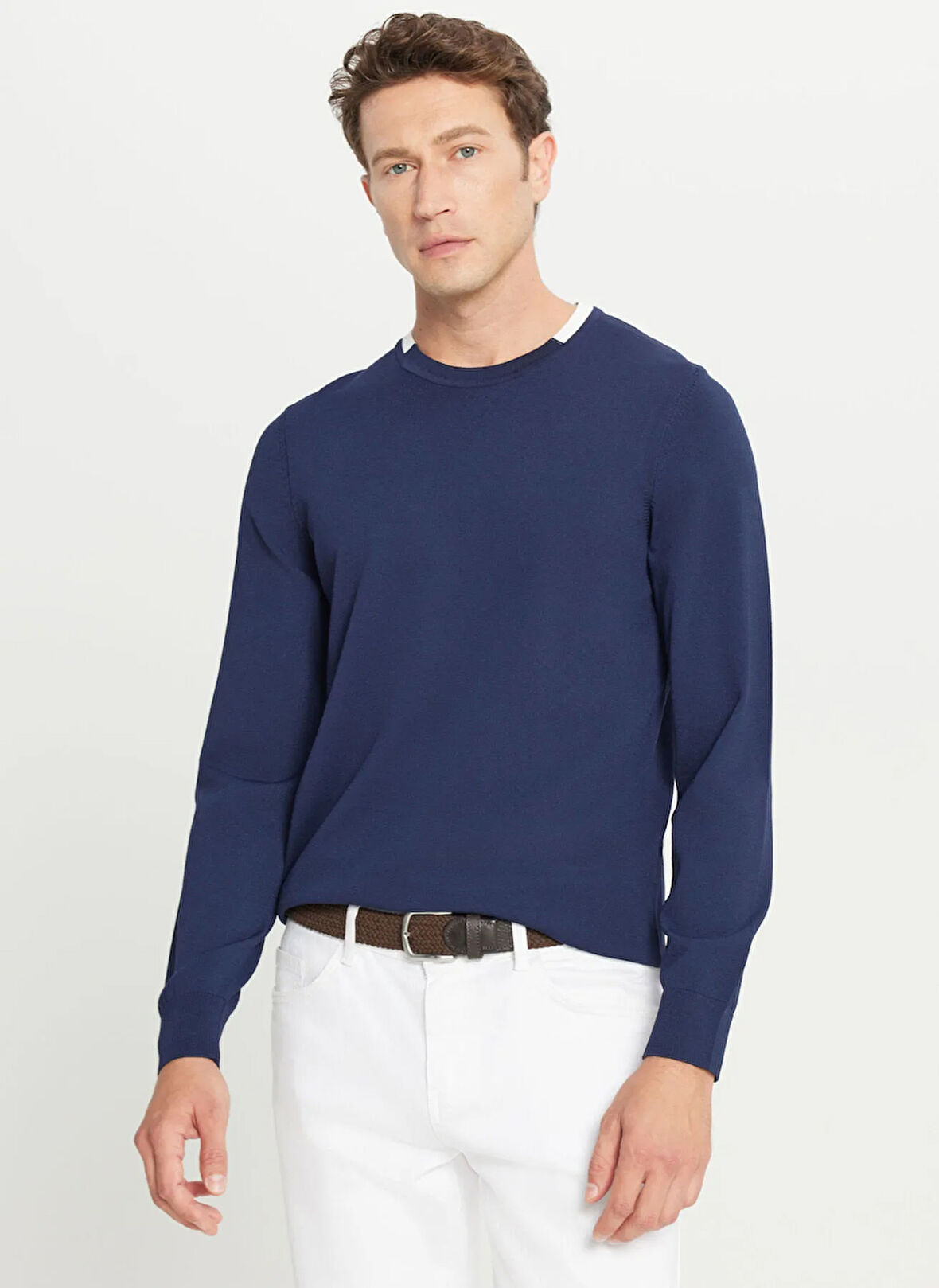 Altınyıldız Classics Bisiklet Yaka Standart Lacivert Erkek Kazak ACE049261484_LAC