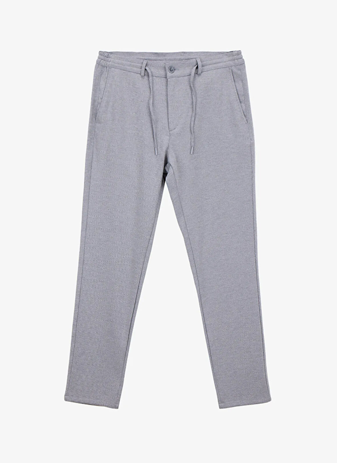 Altınyıldız Classics Bağlamalı Bel Dar Paça Jogger Açık Gri Erkek Pantolon ACE001261530_AGR