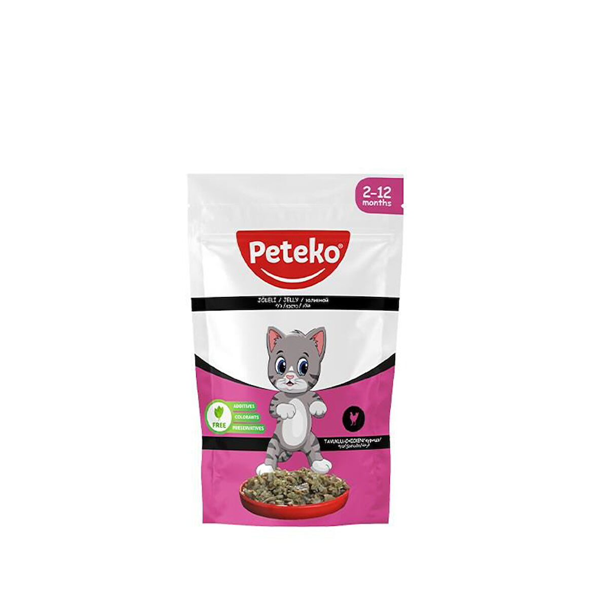 Peteko Pouch Jelly Kitten Tavuklu Yavru Kedi Konserve 85 Gr