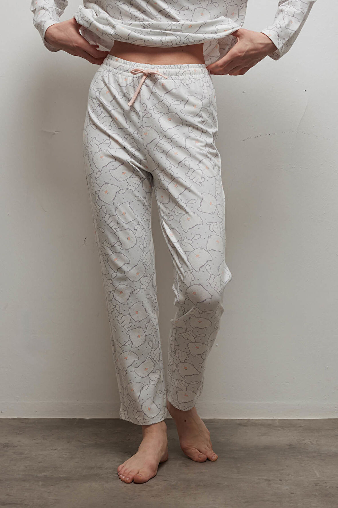 Kadın Pamuklu Uzun Pijama Altı