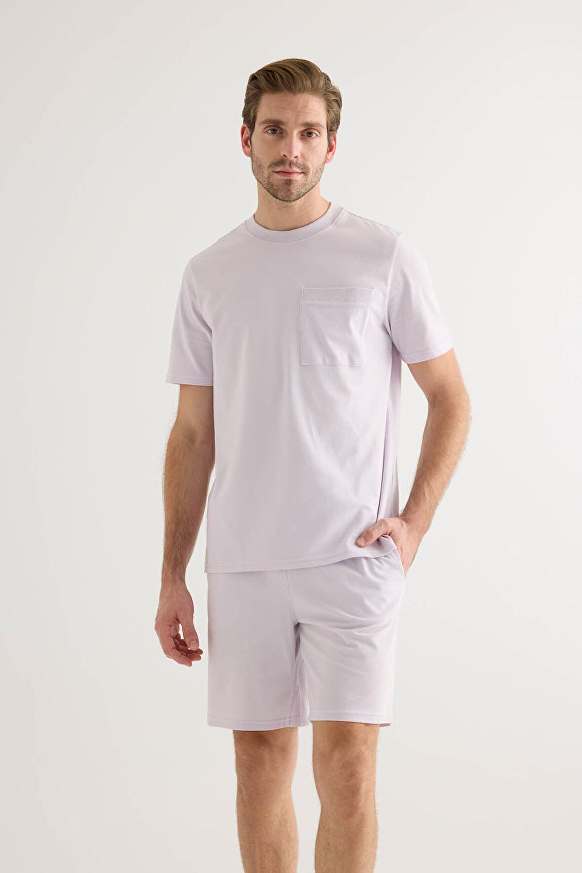 Erkek Pamuklu Pique Cepli Kısa Kol T-shirt