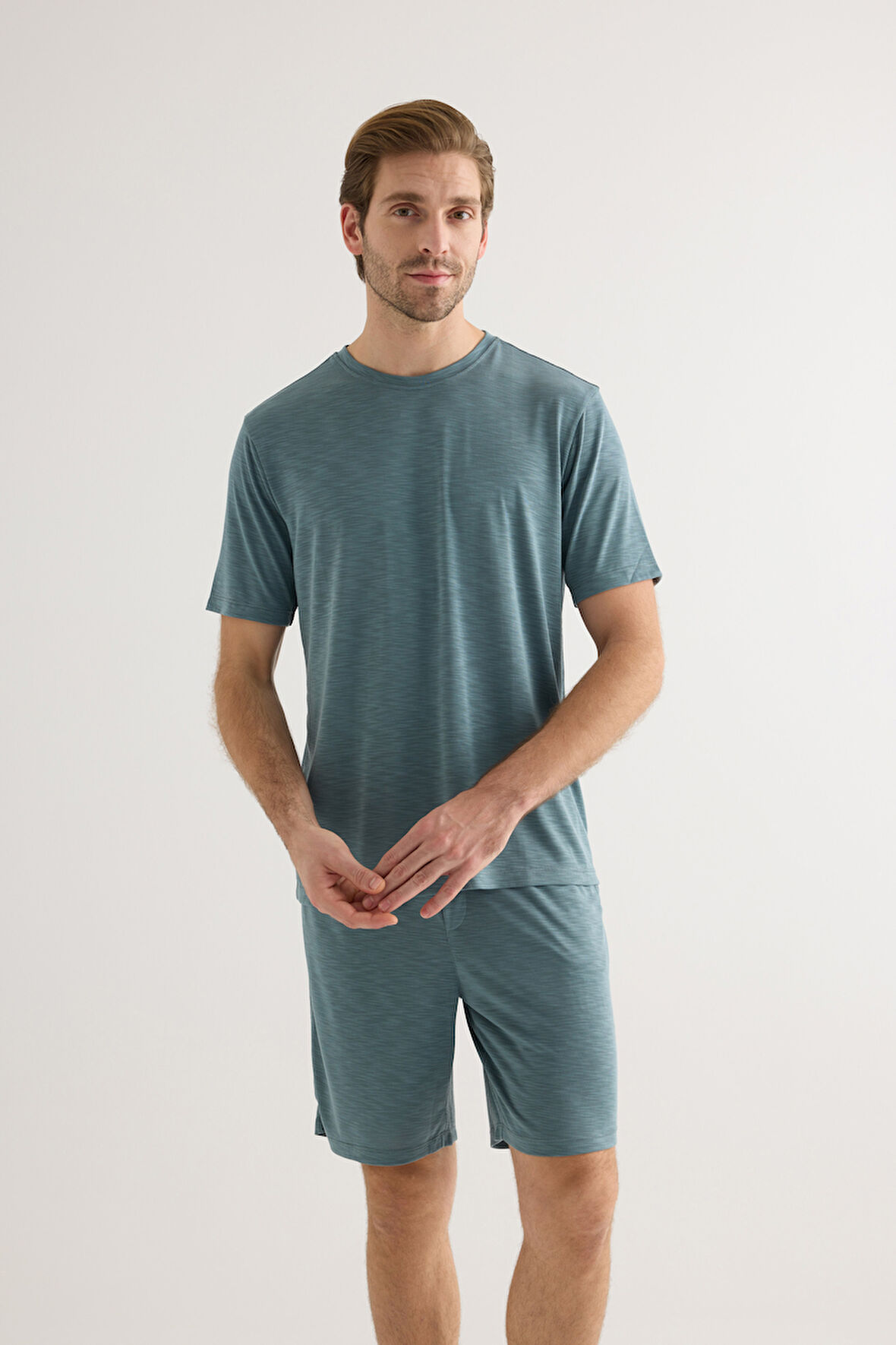 Erkek Modal Kısa Kollu T-shirt