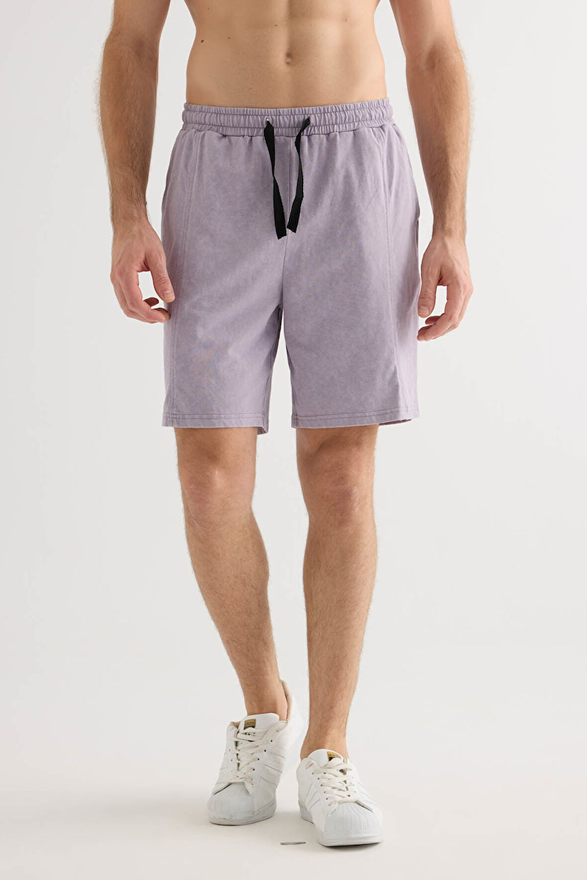 Erkek Pamuklu Yıkamalı Cepli Şort