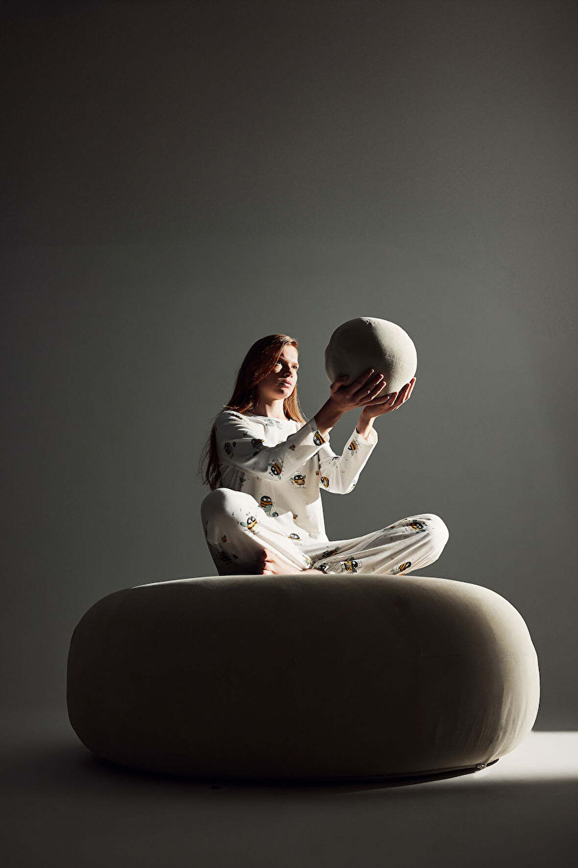 Kadın Pamuklu Uzun Kollu Pijama Takımı