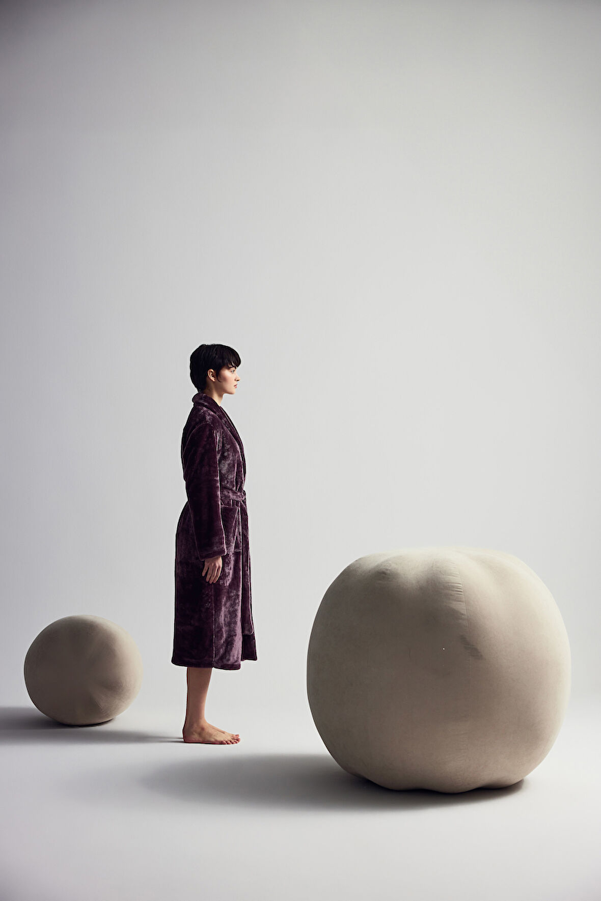 Kadın Yumuşak Tüylü Sabahlık