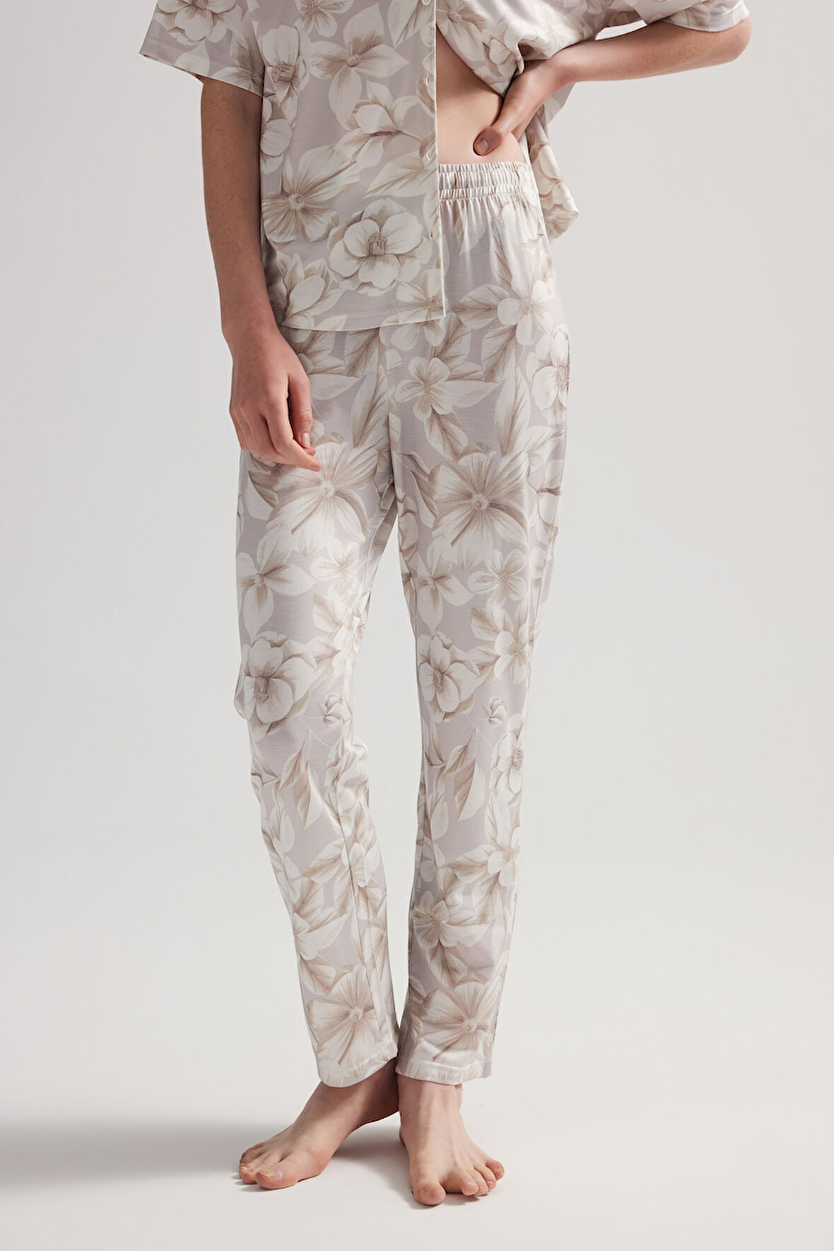 Kadın Viskon Uzun Pijama Altı