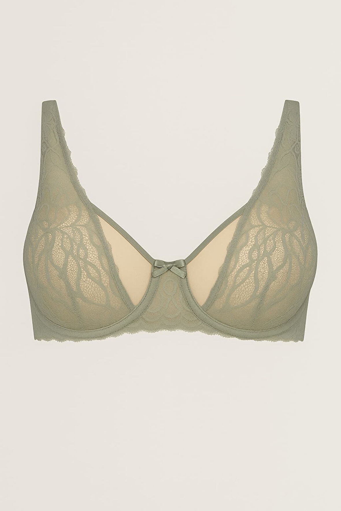 Kadın Dantelli Balenli Kapsız Sütyen