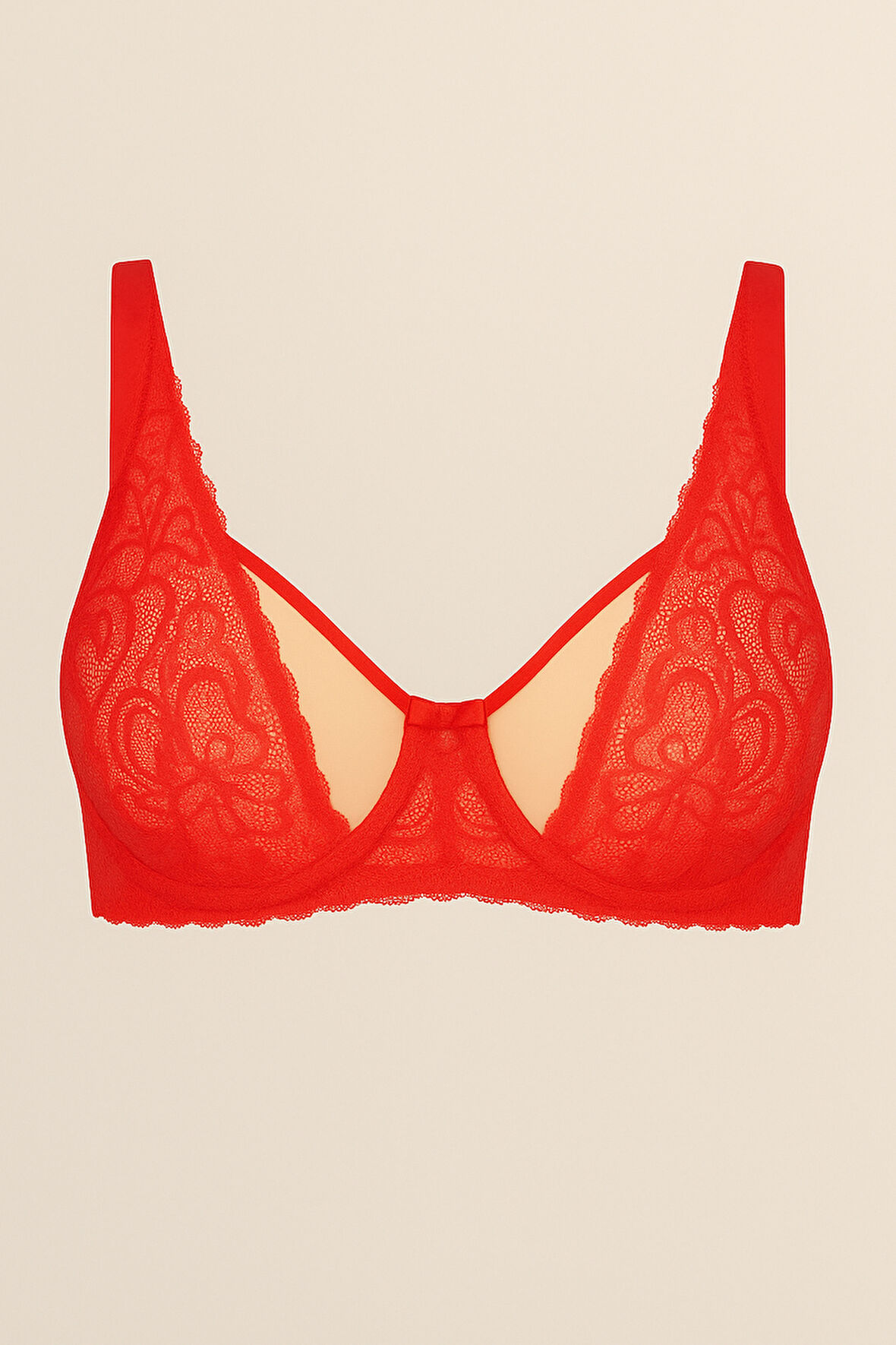 Kadın Dantelli Balenli Kapsız Sütyen