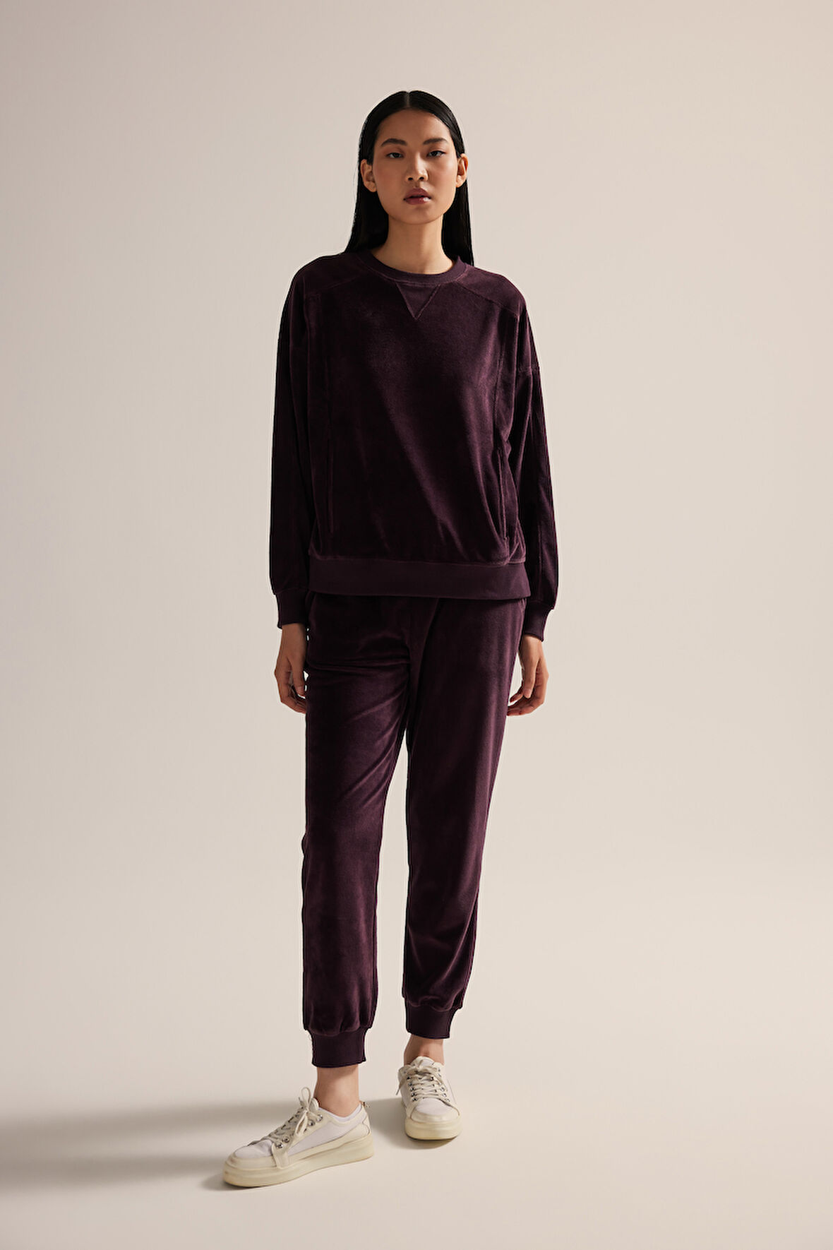 Kadın Modal Kadife Uzun Eşofman Takımı