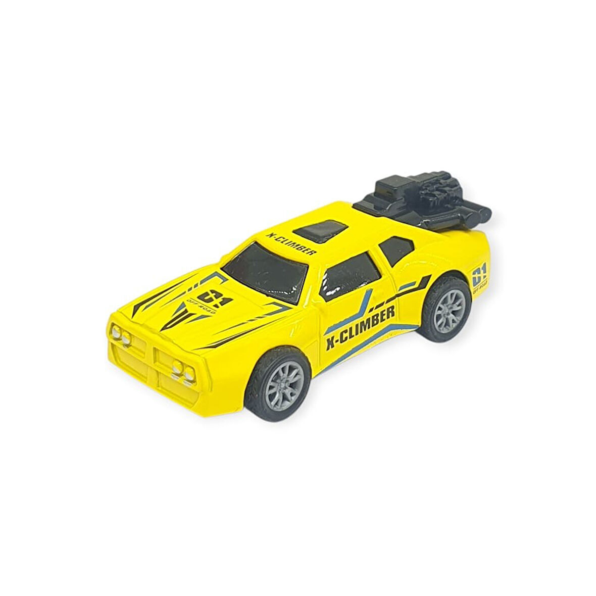 Çek Bırak Metal Küçük Arabalar 8 cm - SH40031 - Sarı