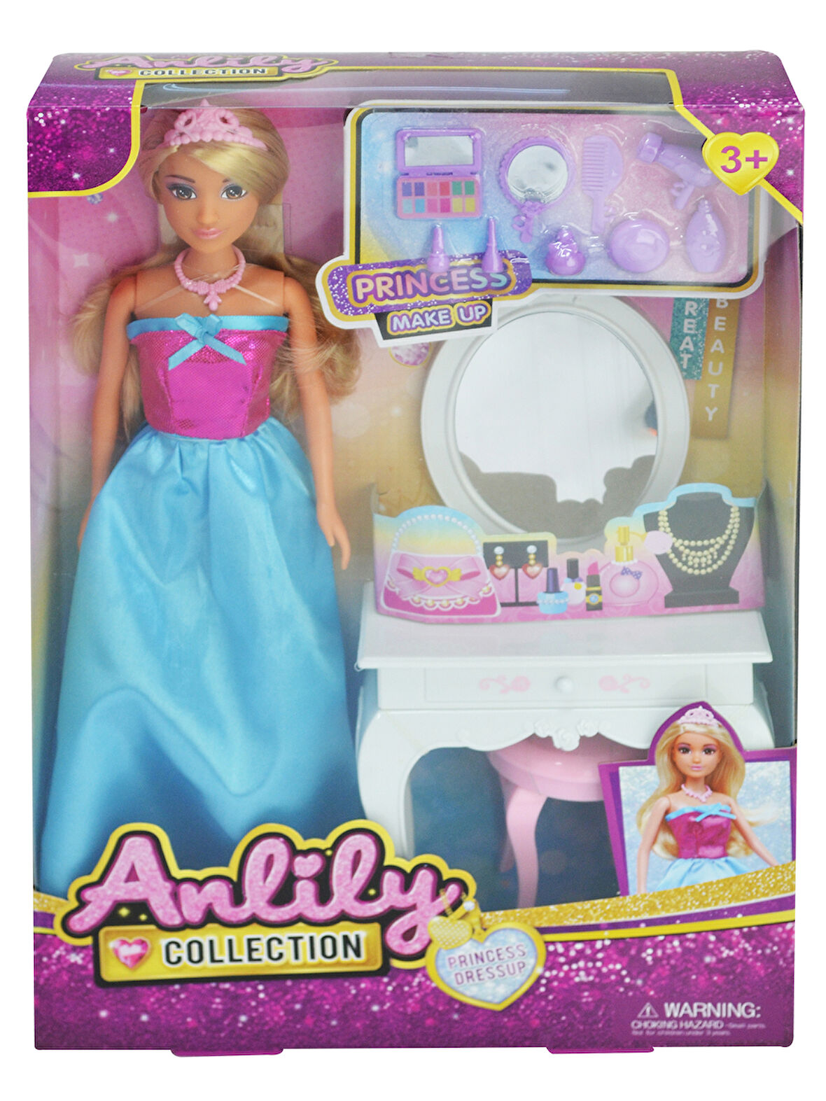 Anlily Bebek Makyaj Odalı Set Turkuaz