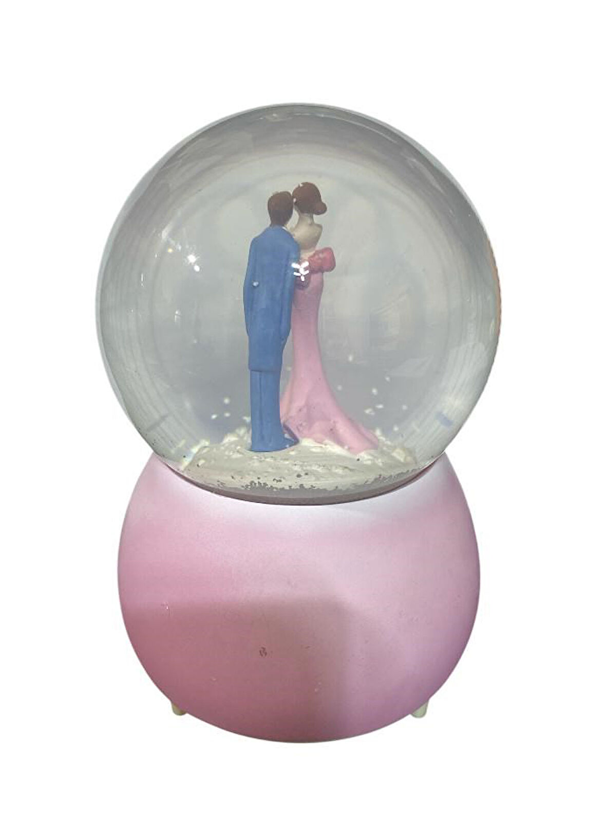 10 cm Seslı Işıklı LOVE Kar Küresi 2878