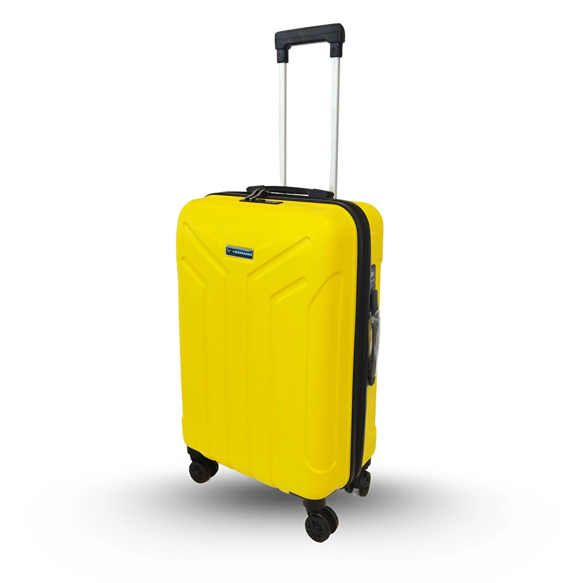 Vegmann Tartılı Scavel Sarı Orta Boy Valiz