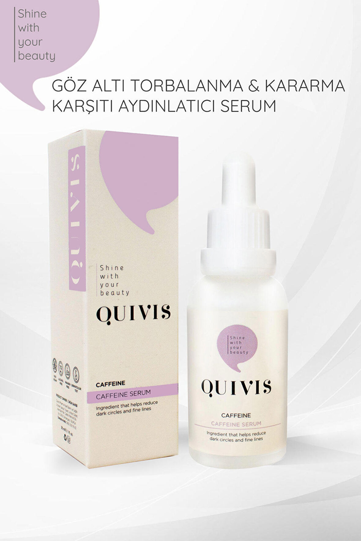 Göz Altı Torbalanma ve Kararma Karşıtı Aydınlatıcı Kafein Serum 30 ML