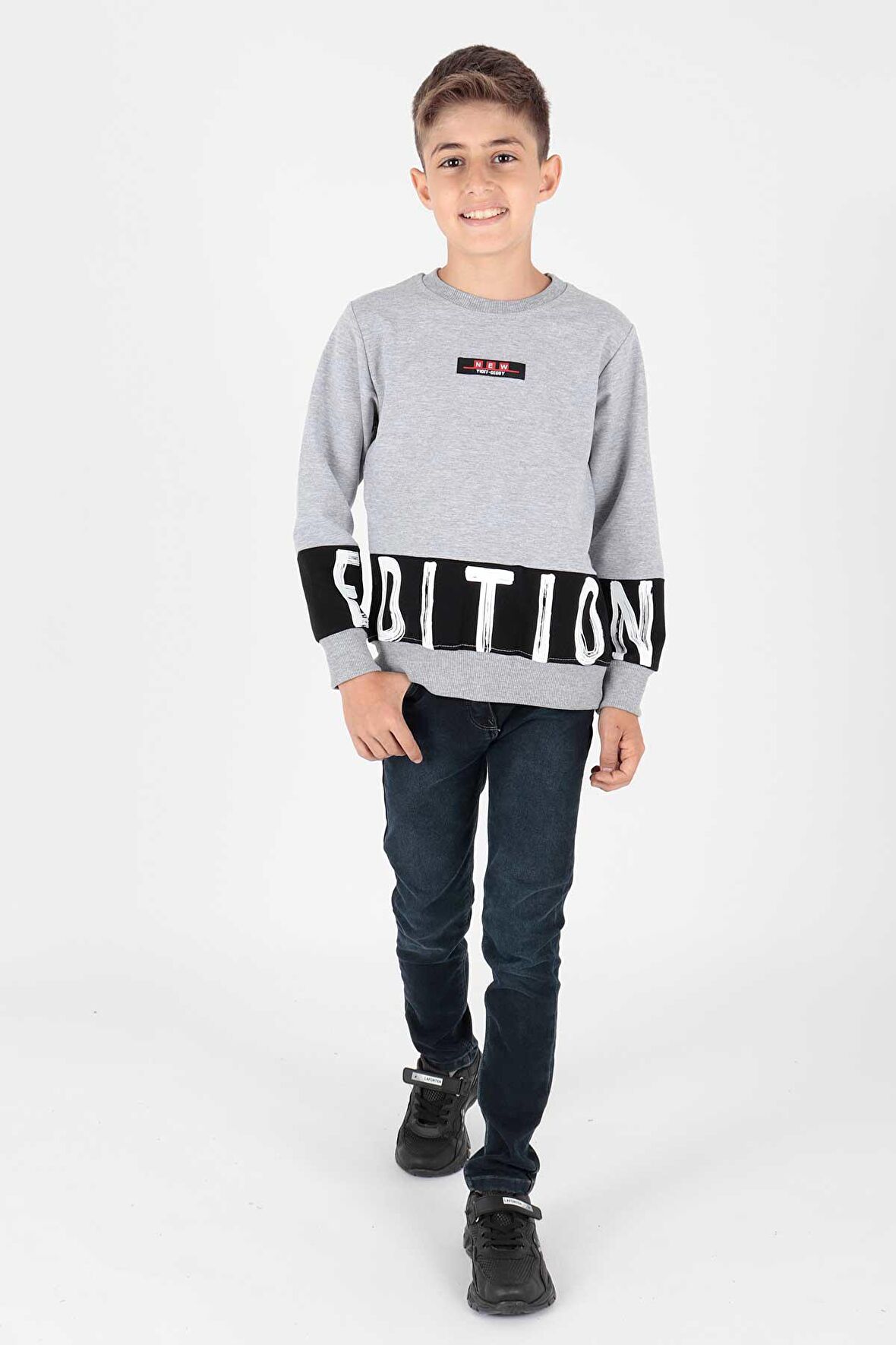 Erkek Çocuk Edition Baskılı Trend Sweatshirt Ak15121