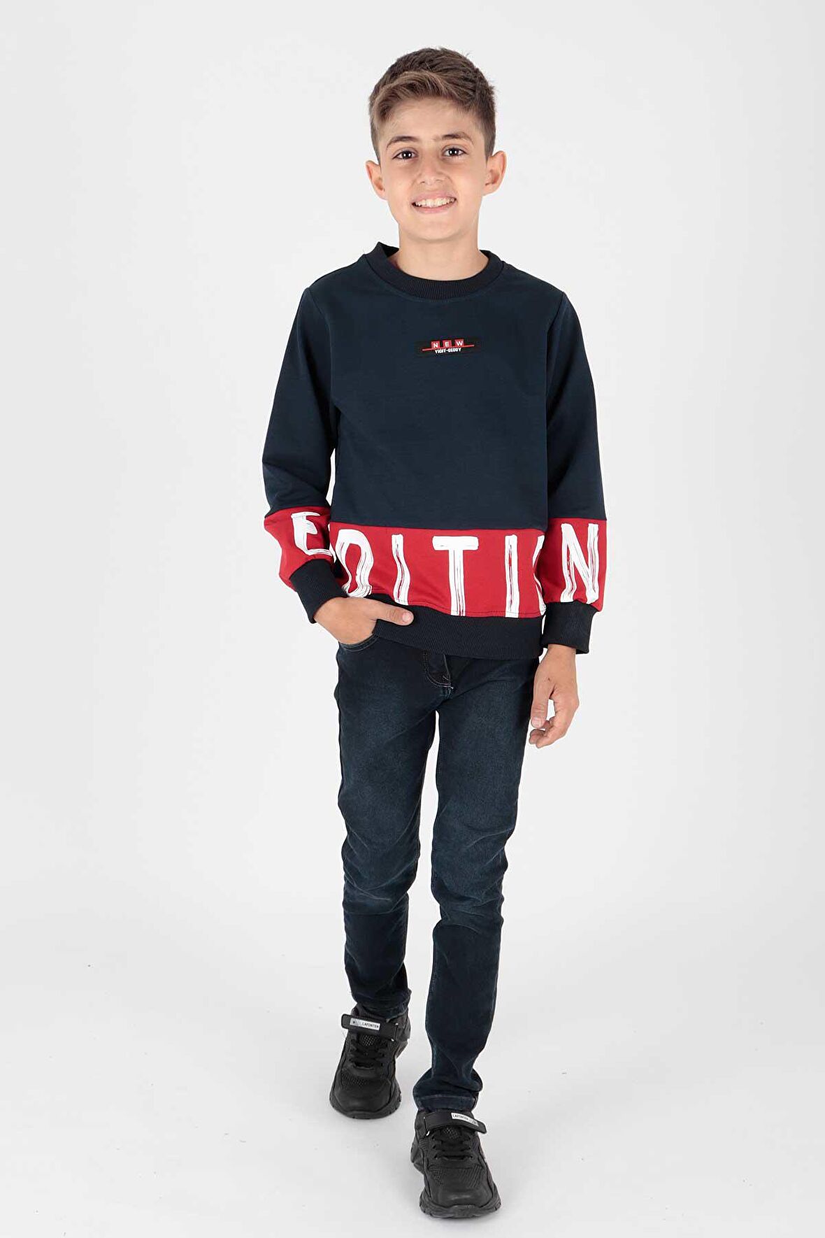 Erkek Çocuk Edition Baskılı Trend Sweatshirt Ak15121