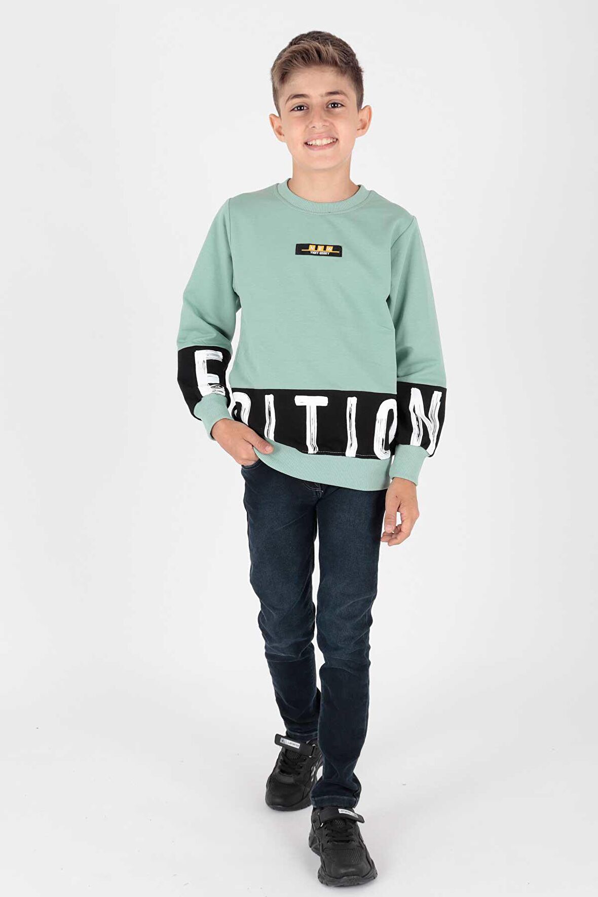 Erkek Çocuk Edition Baskılı Trend Sweatshirt Ak15121