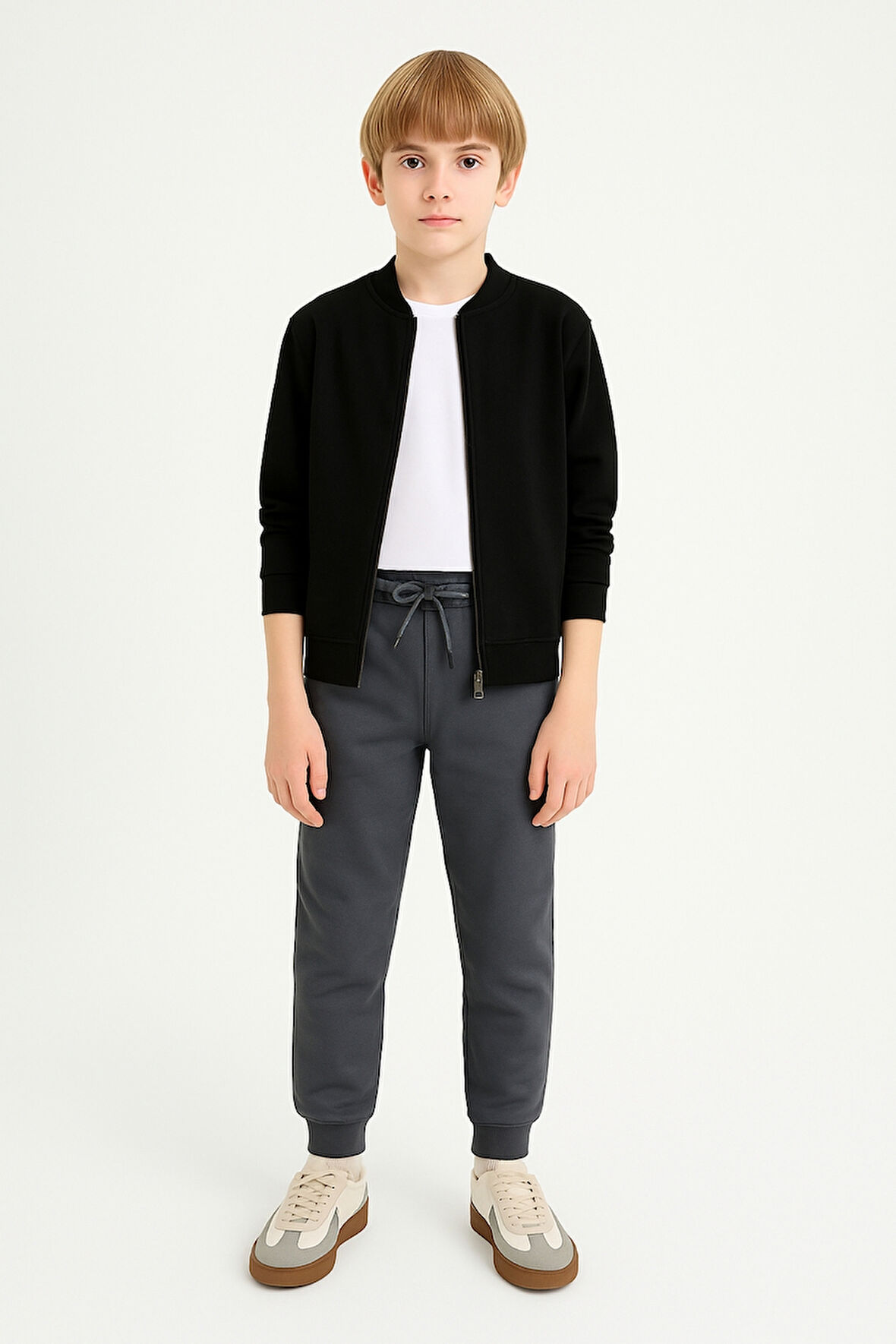 Erkek Çocuk Basic Jogger Paça Okul Eşofman Altı AK-2350