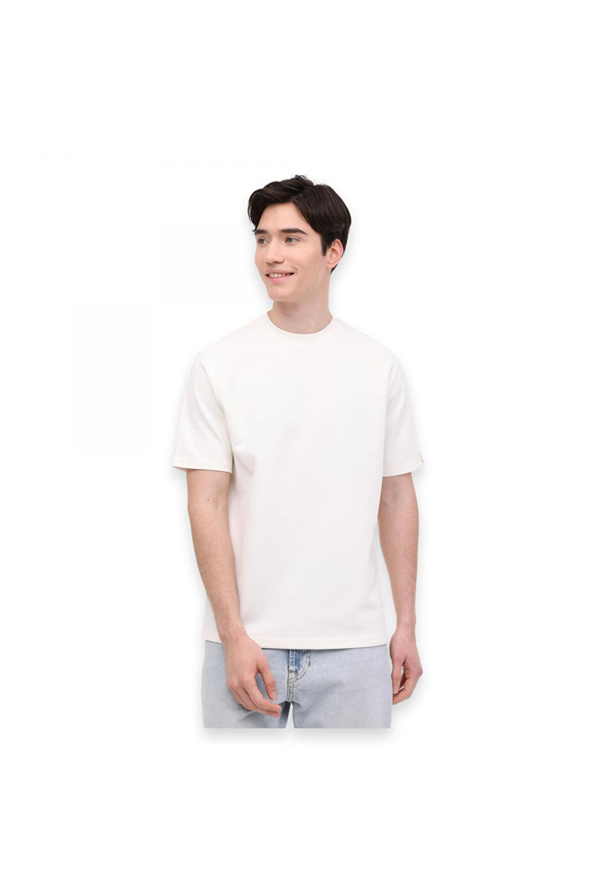 Lumberjack C Neck Bs60 4Fx Krem Erkek T-Shirt