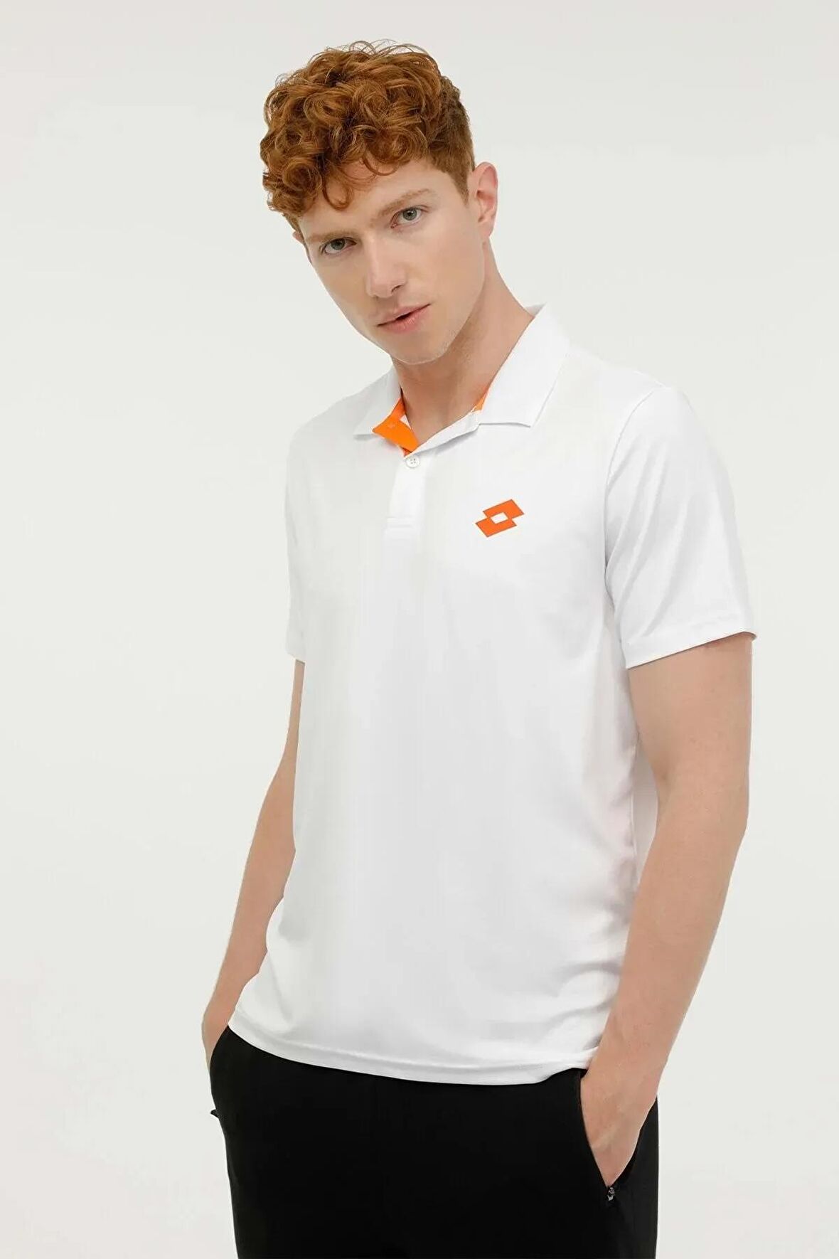 Lotto 4M M-SN953 STWRT PL T-SH 4FX BEYAZ Erkek Polo Tshirt