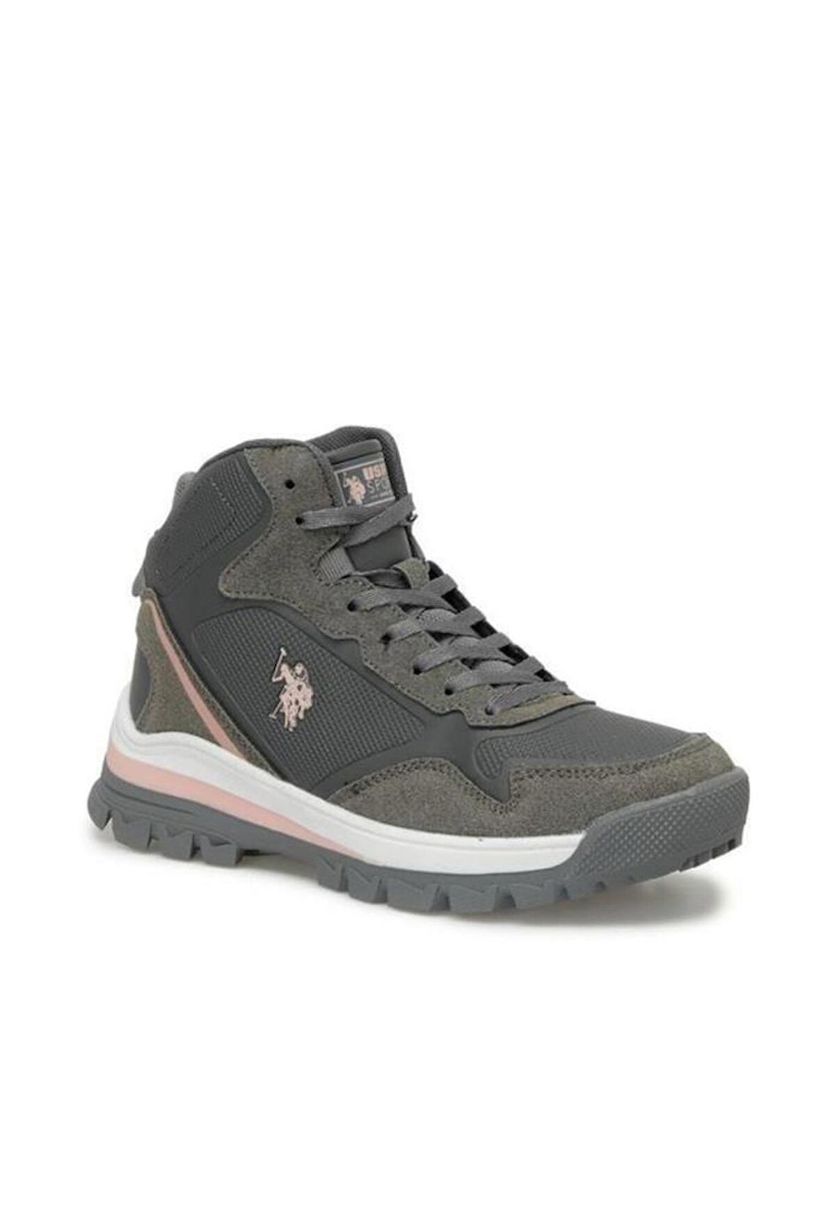 U.S Polo Assn. SAGAN HI WMN 4PR 101811702 Kadın Bot Gri 36-40 