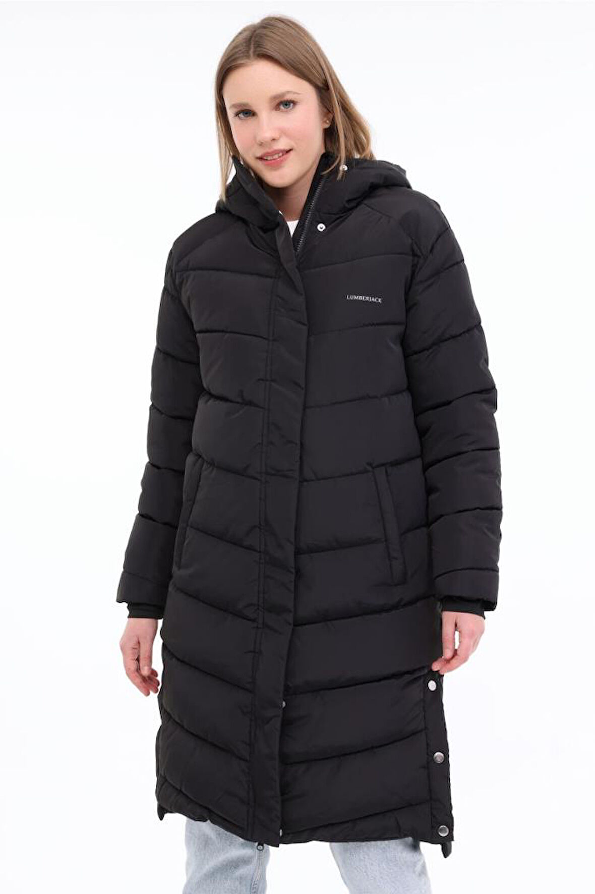 Lumberjack WL ULRIKA 3UKR102 4PR 101782458 Kadın Uzun Mont Siyah XS-XL 