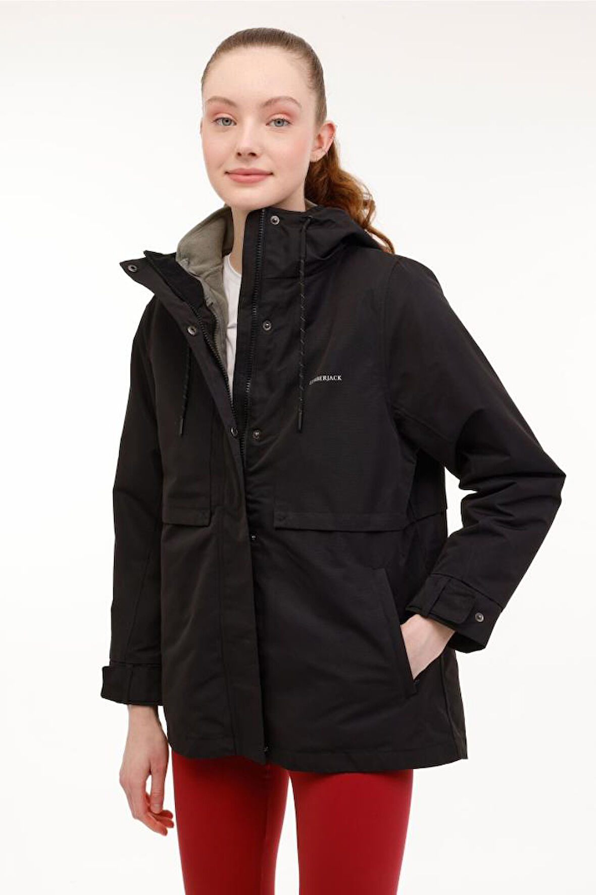 Lumberjack WL ZOE 2URB4 4PR 101898491 Kadın Mont Siyah XS-XL 