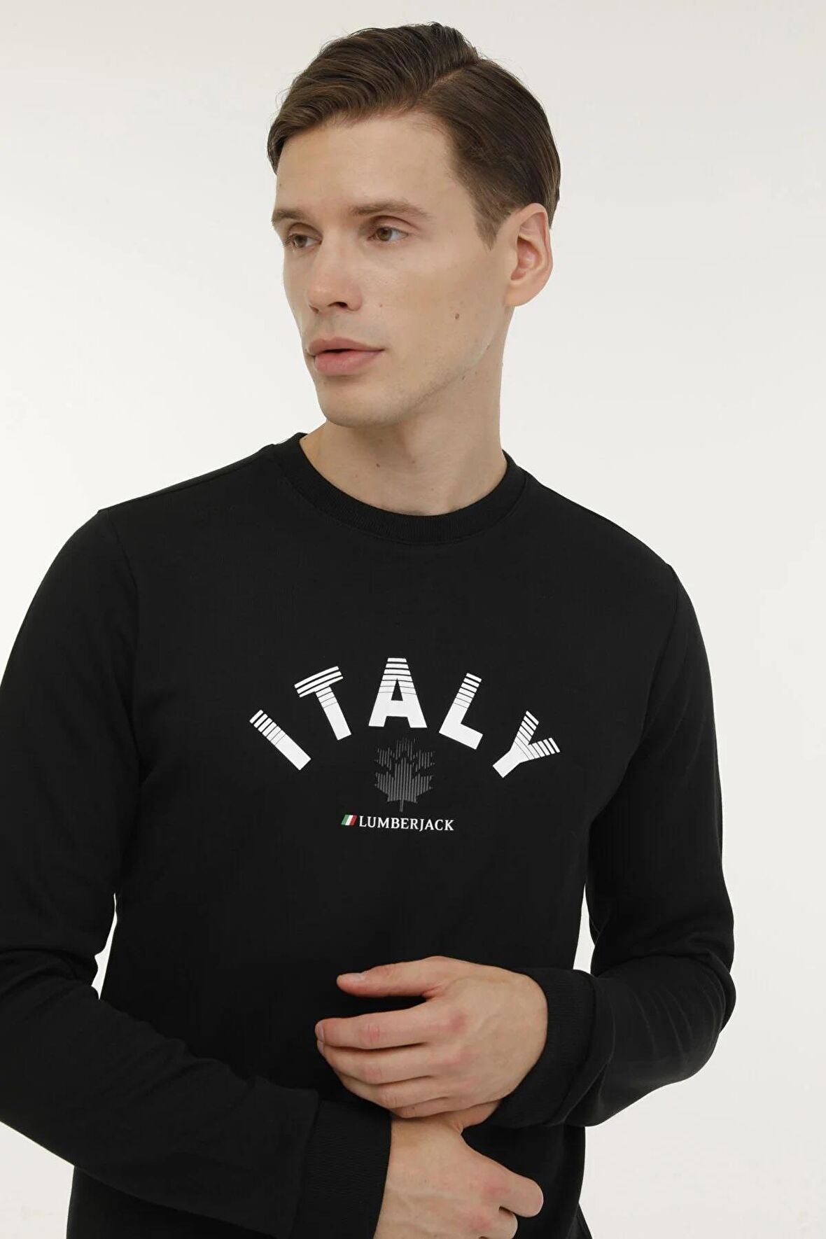 Lumberjack 4W ML ROBERT 16ITLY72 4PR Erkek  Siyah Sweatshirt