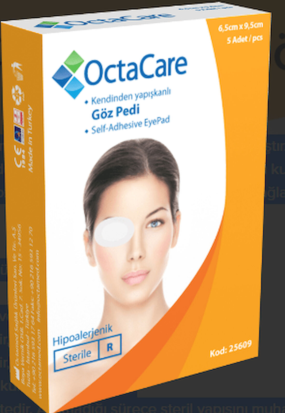 Medikalcim  Steril Göz Pedi 6,5 cm x 9,5 cm 5 Adet