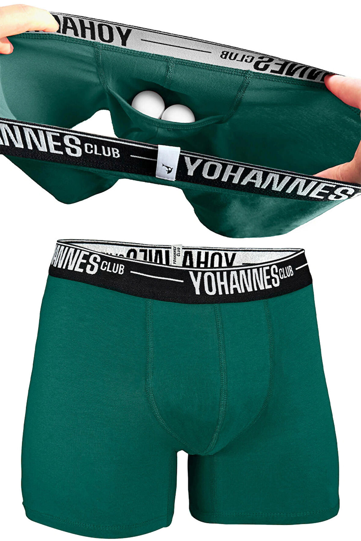 Yohannes Club, Erkek Özel Keseli Pamuklu Boxer, Renk Seçenekli, Tekli Paket