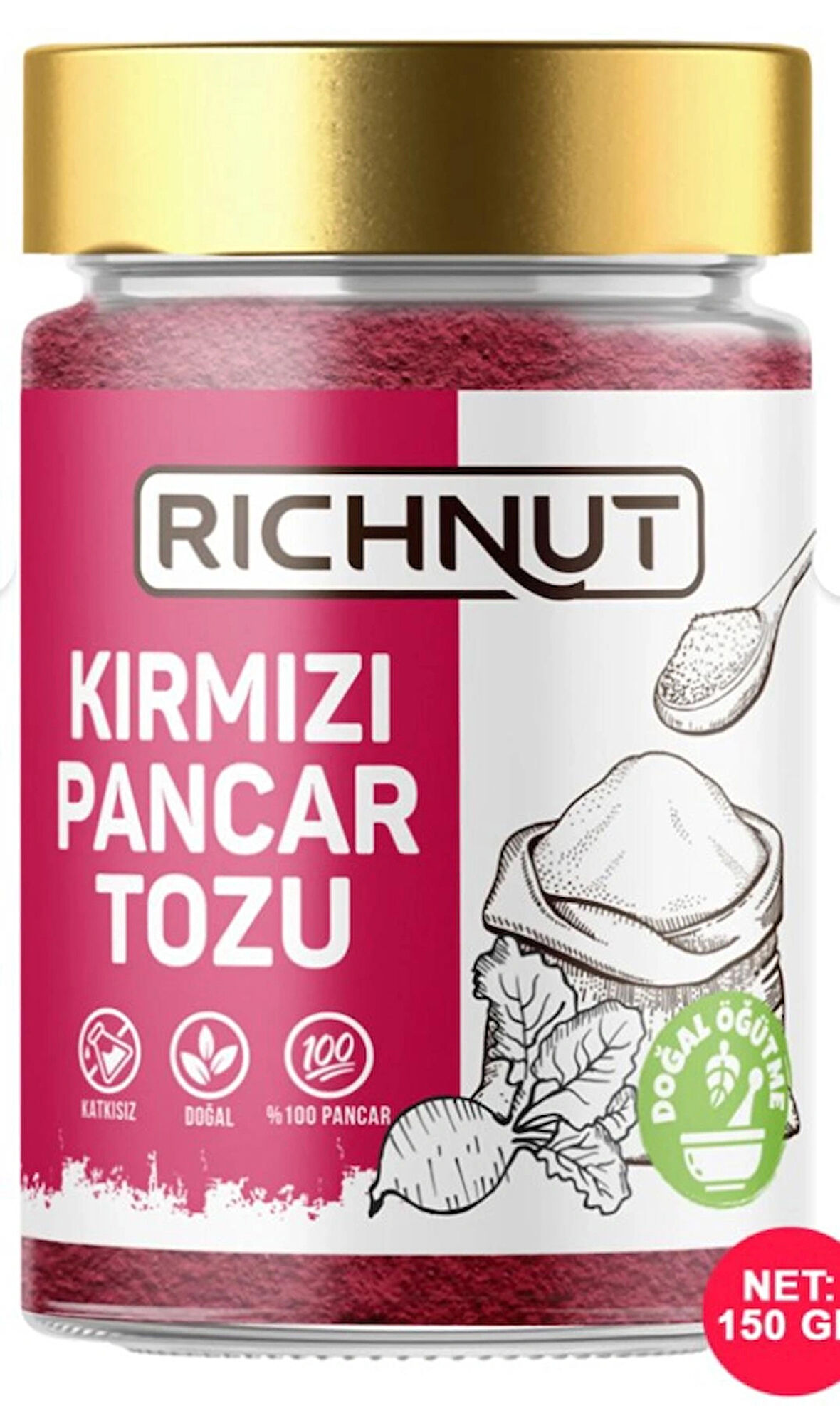 Richnut Kırmızı Pancar Tozu 150 GR