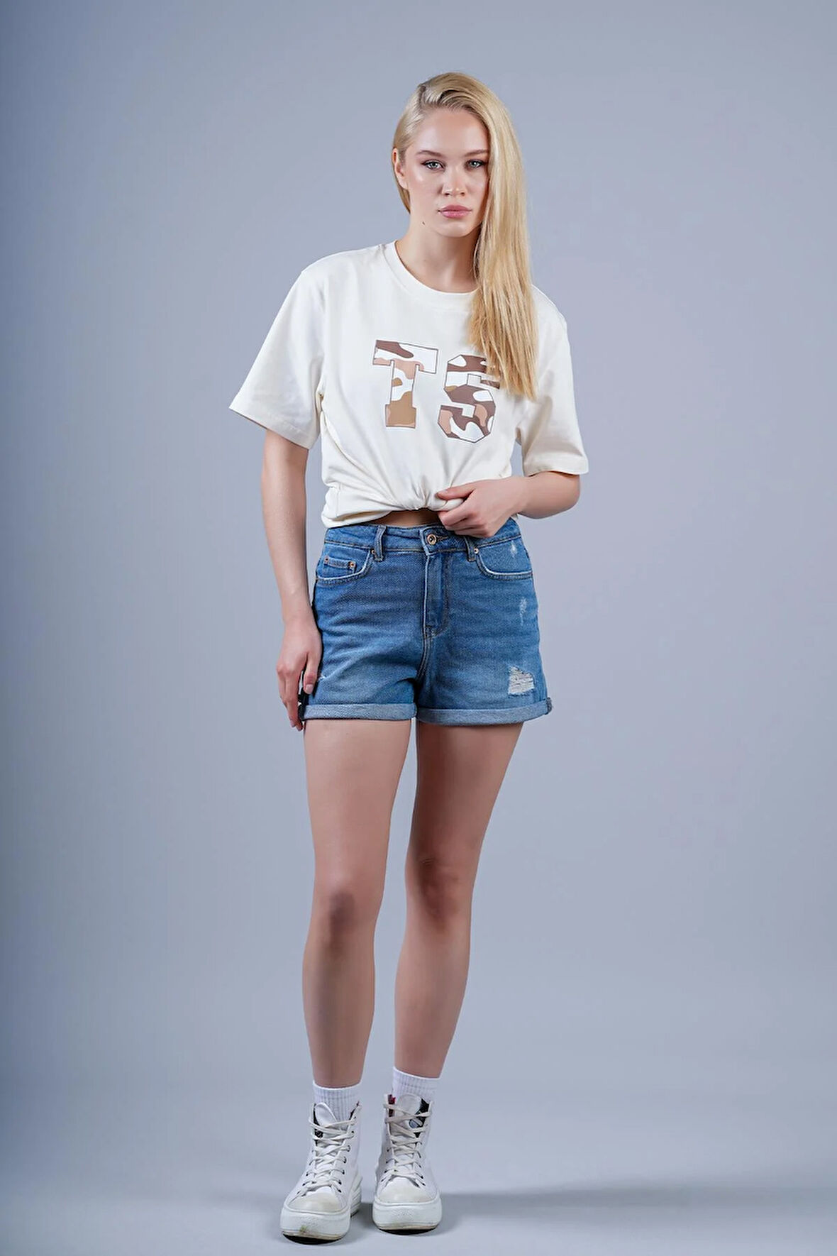 TSHIRT TS LOGO KAMUFLAJ DESEN