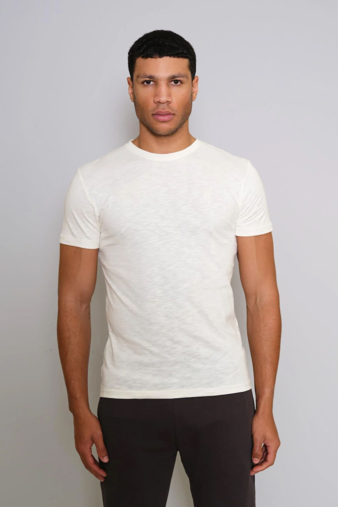 TSHİRT BİSİKLET YAKA İÇ LOGOLU