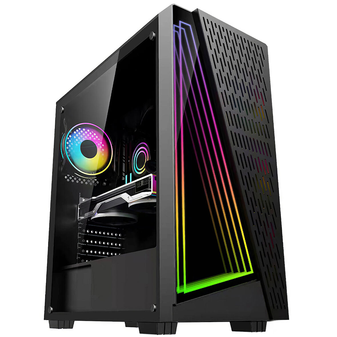 e-Vix Icarus İ3-10100F 16GB 256GB M.2 NVMe RX 580 8GB Oyuncu Masaüstü Bilgisayarı