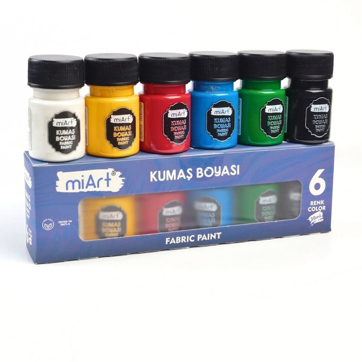Miart Kumaş Boyası 6 Renk x 30 ml Set