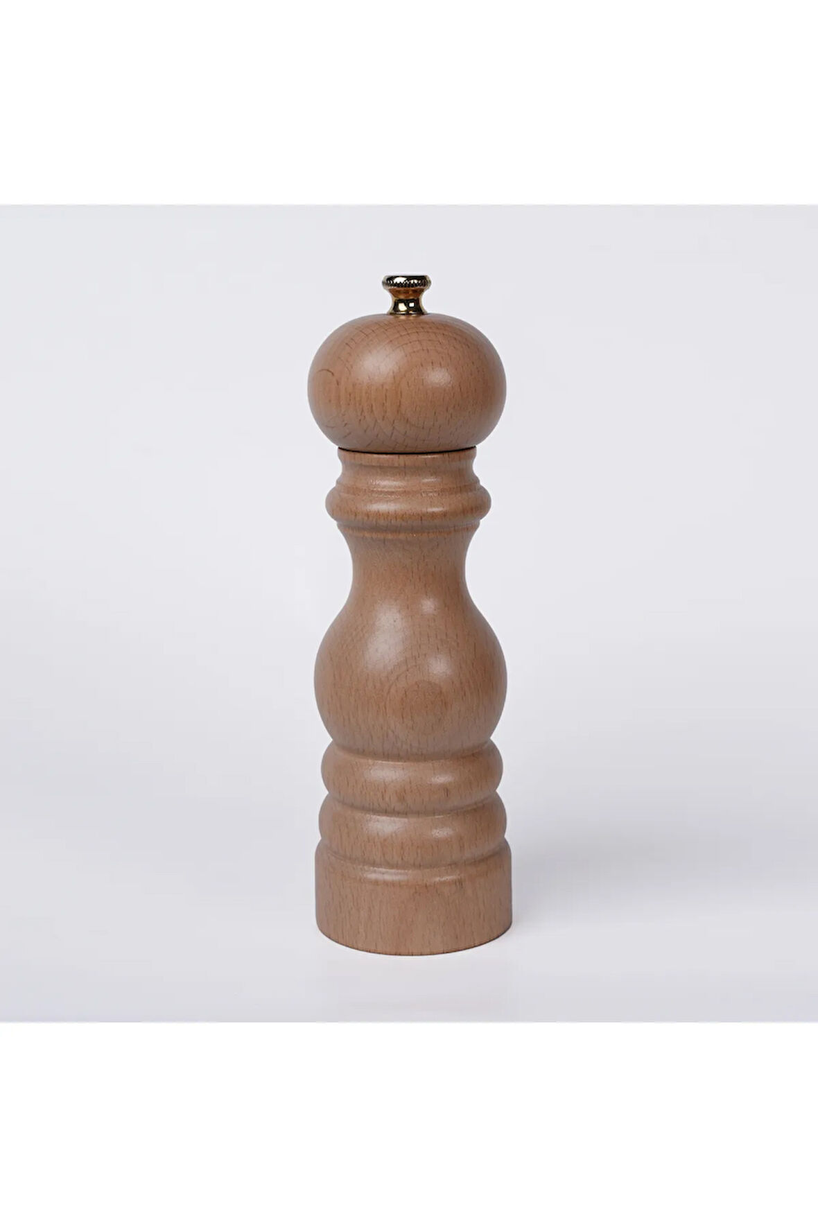 Naturel Ahşap Tuz Ve Karabiber El Değirmeni Öğütücü Grinder 18 Cm