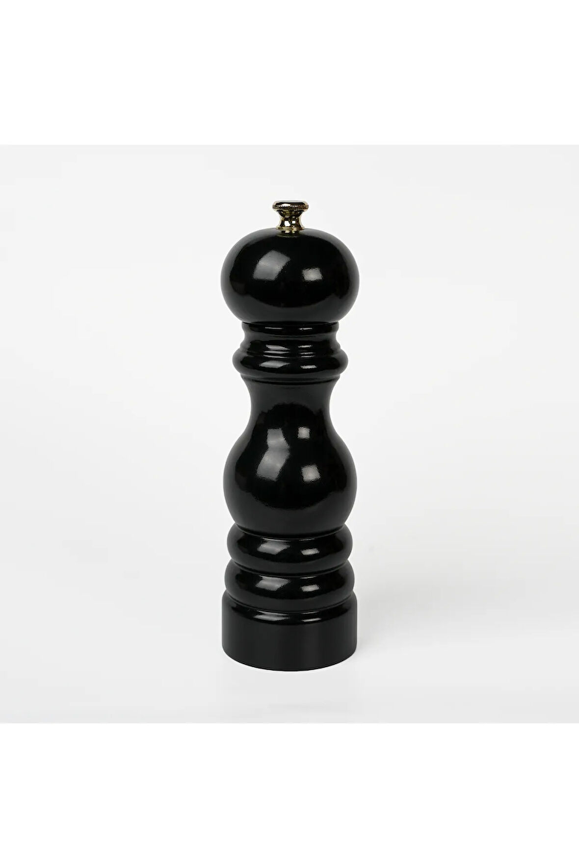 Siyah Ahşap Tuz Ve Karabiber El Değirmeni Öğütücü Grinder 18 Cm