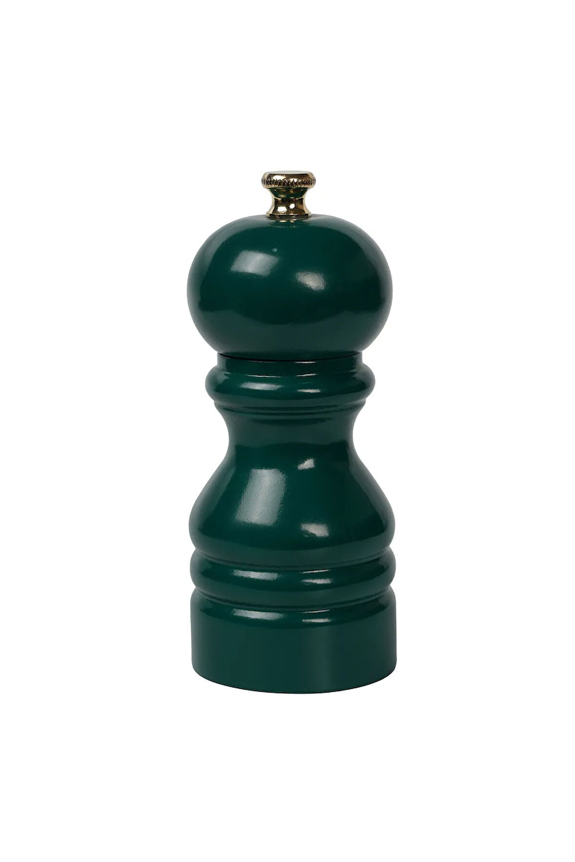 Koyu Yeşil Ahşap Tuz Ve Karabiber El Değirmeni Öğütücü Grinder 12 Cm