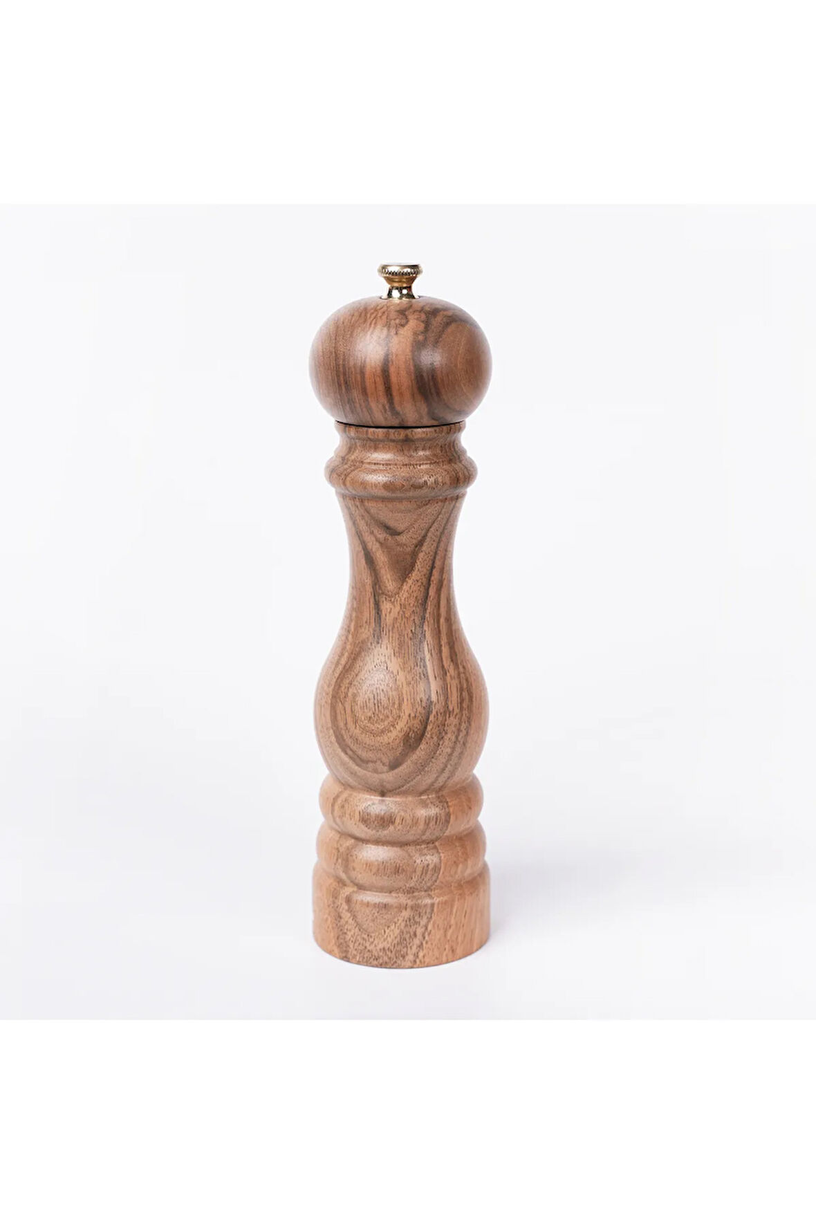 Ceviz Ahşap Tuz Ve Karabiber El Değirmeni Öğütücü Grinder 22 Cm