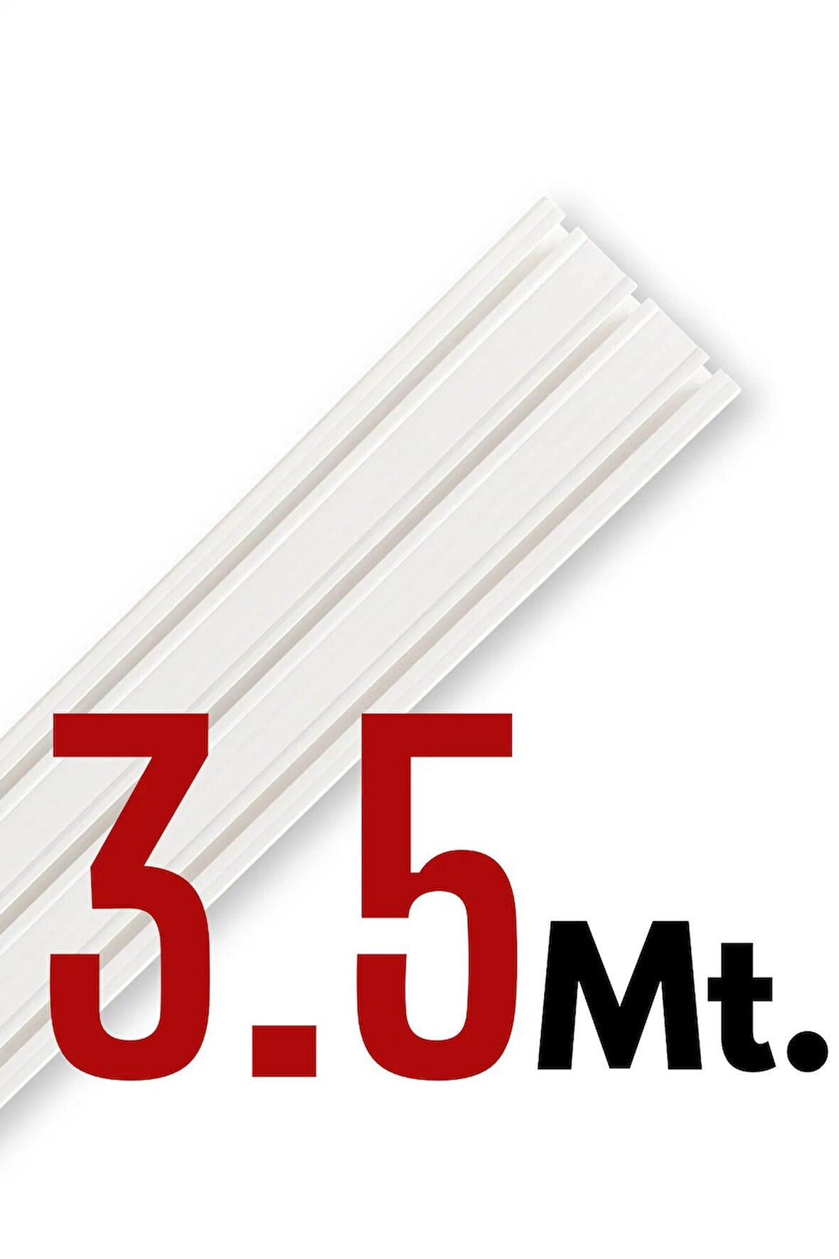 Tümray 3 Raylı Korniş Perde Rayı Kaliteli Sağlam Ambalaj 3,5 Metre