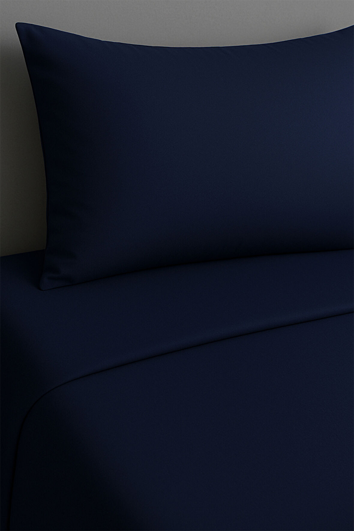 Tek Kişilik Nevresim Takımı Lacivert %100 Pamuk