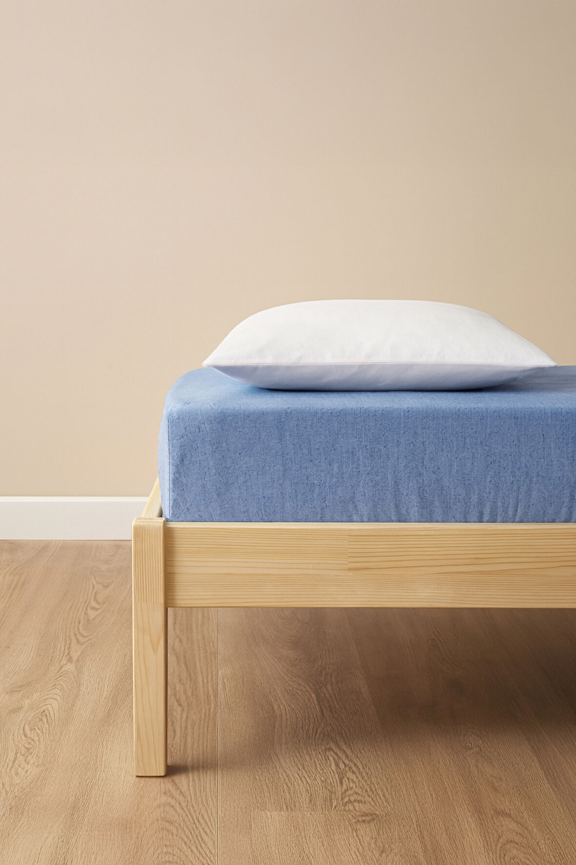 Tek Kişilik Lastikli Çarşaf İndigo Mavi