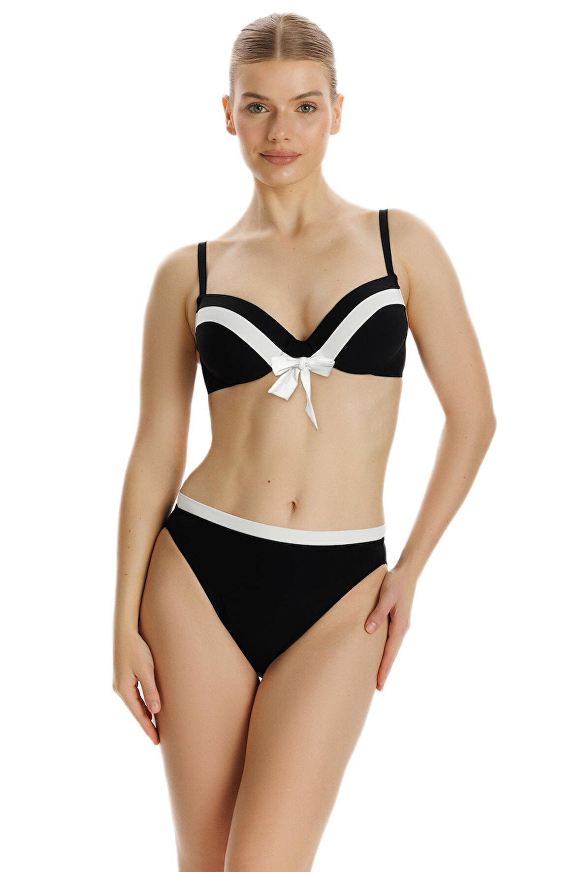 Zeki Siyah Kaplı Bikini Takımı