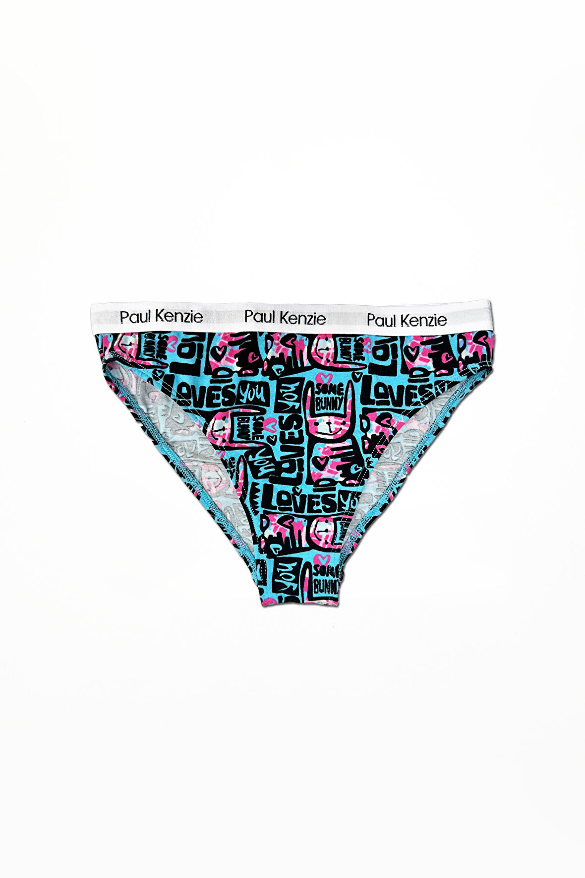 Desenli Kadın Slip Külot – Unique Effect – Love Bunny