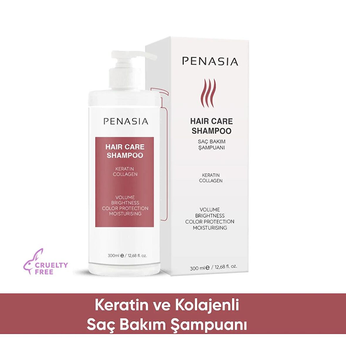 Hair Care Shampoo Keratin ve Kolajenli Saç Bakım Şampuanı