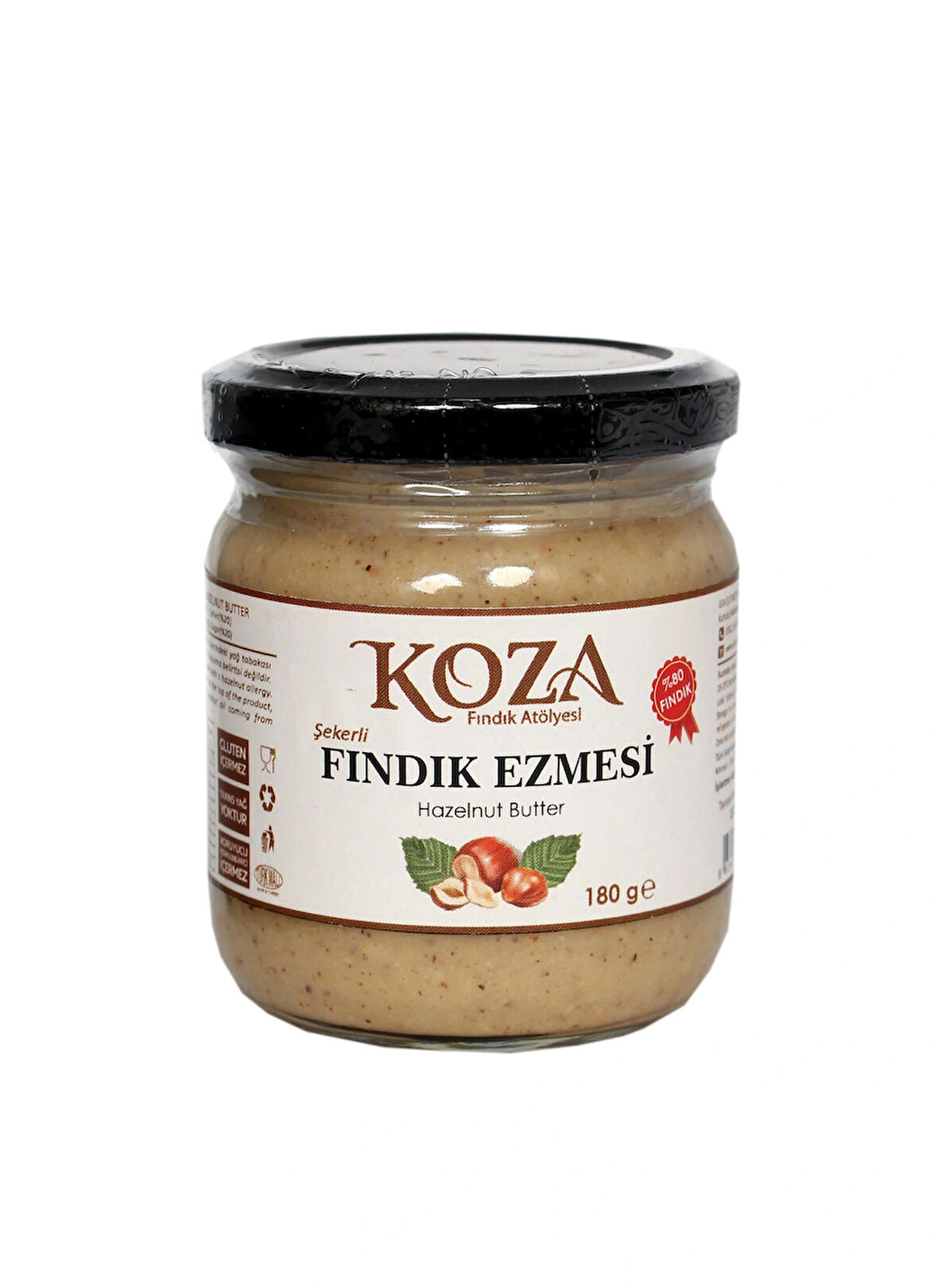 Fındık Ezmesi Şekerli 180gr