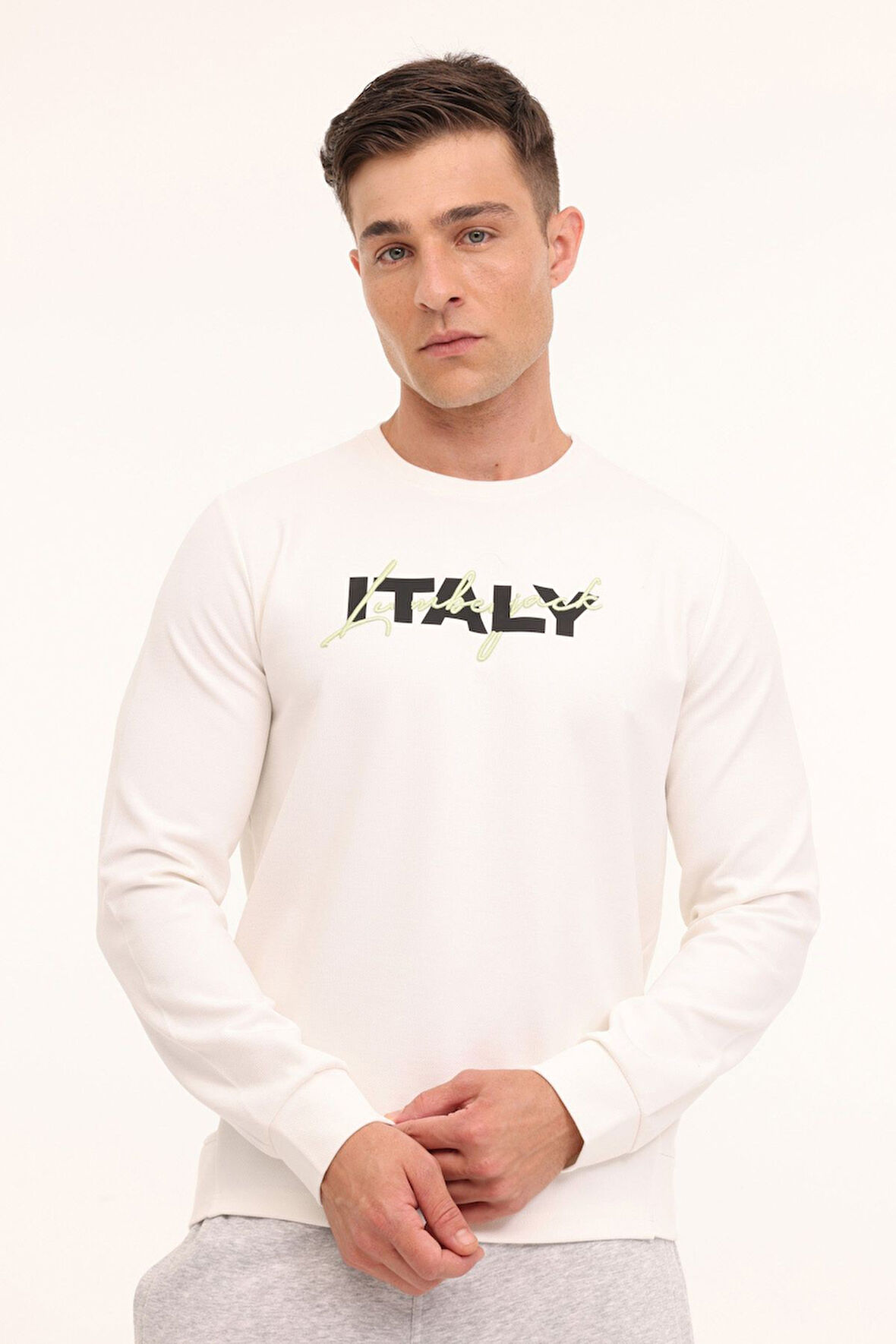 ML ZUHN 16ITL521 4PR,KIRIK BEYA ERKEK SWEATSHIRT