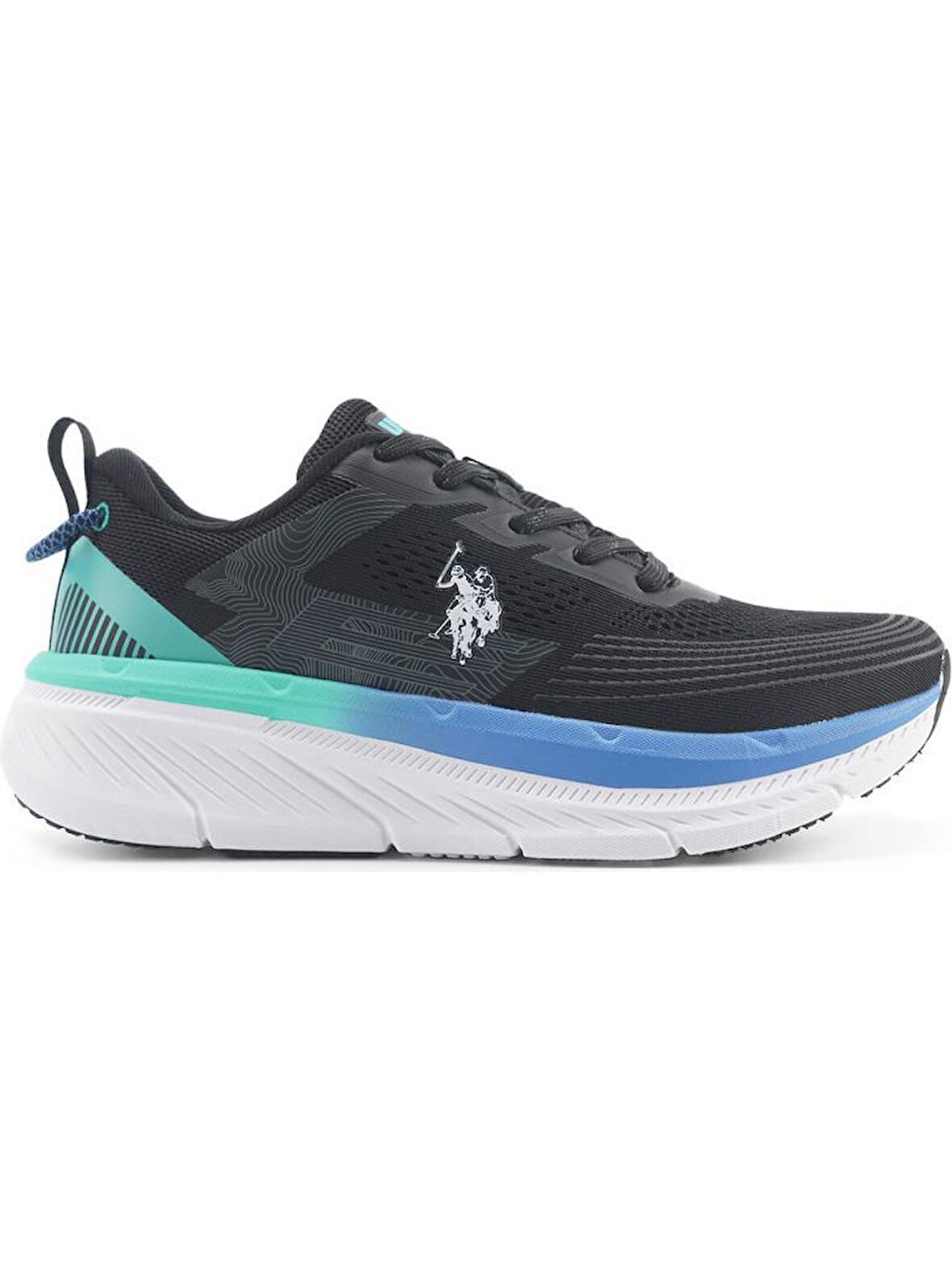 U.S.POLO ASSN CARLOS 5FX SİYAH COMFORT CASUAL ANATOMİK SPOR AYAKKABISI