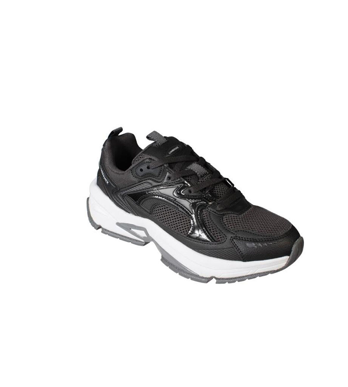 LUMBERJACK Erkek Siyah Gri Memory Kalın Taban Yürüyüş Spor Ayakkabı