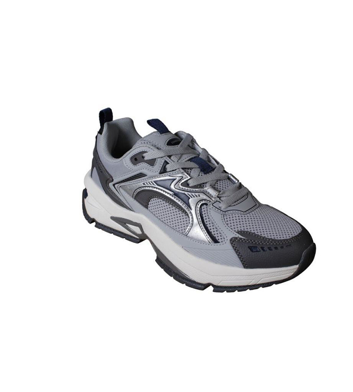 LUMBERJACK Erkek Siyah Gri Memory Kalın Taban Yürüyüş Spor Ayakkabı